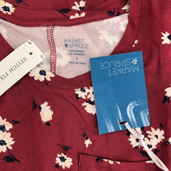 Market & Spruce Stitch Fix NEW Womens Size Small Alison Knit Tee Shirt Dress - Picture 6 of 7